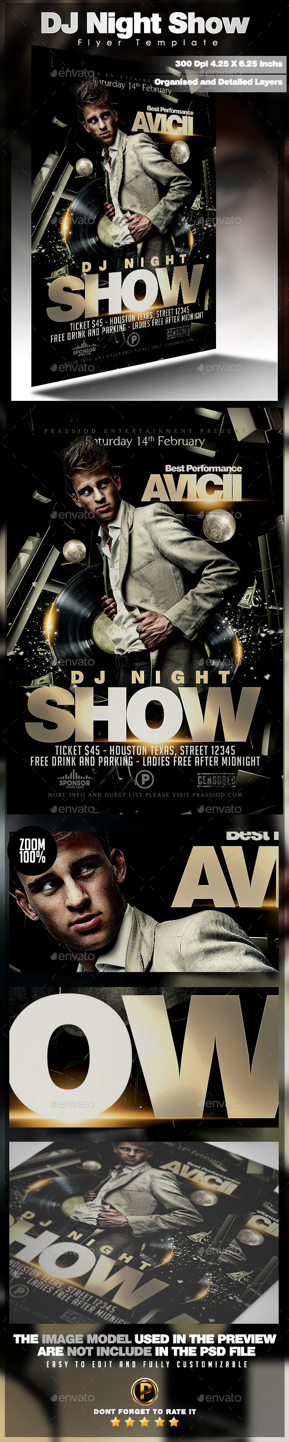GraphicRiver DJ Night Show Flyer Template 10030728 GraphicRiver DJ Night Show Flyer Template 10030728