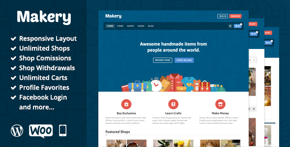 Download Makery v1.3 – Themeforest Marketplace WordPress Theme