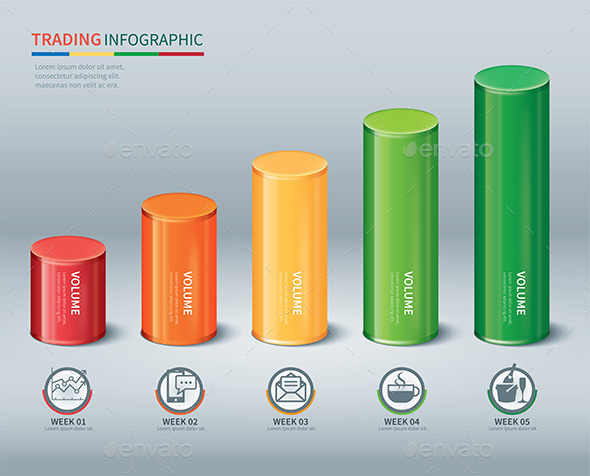 GraphicRiver Trading Cylindrical Bars Infographic 10032495 GraphicRiver Trading Cylindrical Bars Infographic 10032495