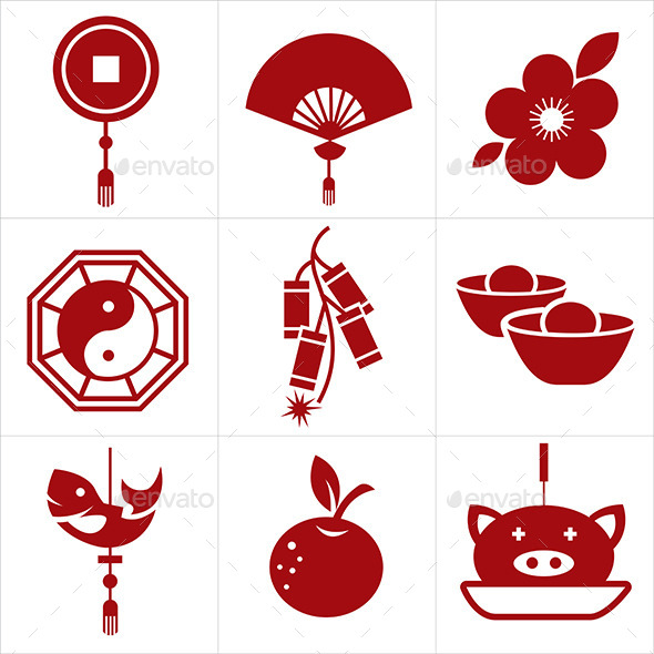 GraphicRiver Chinese New Year Icon 10032960 GraphicRiver Chinese New Year Icon 10032960