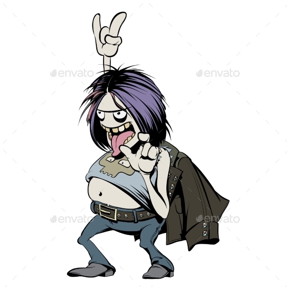 GraphicRiver Rock Music Fan Character 10035018 GraphicRiver Rock Music Fan Character 10035018