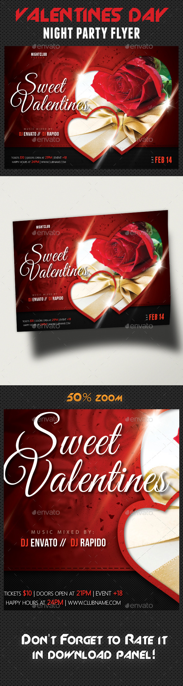 GraphicRiver Valentines Day Party Flyer Template 10035709 GraphicRiver Valentines Day Party Flyer Template 10035709
