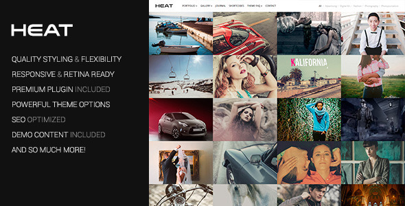 Heat - Portfolio WordPress Theme