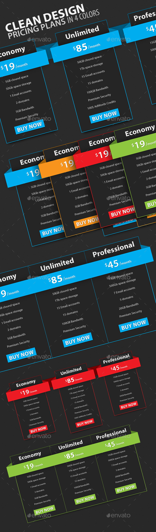 GraphicRiver Clean Design Pricing Plans 10039515 GraphicRiver Clean Design Pricing Plans 10039515