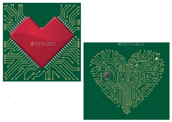 GraphicRiver Computer Motherboard with Heart 10040311 GraphicRiver Computer Motherboard with Heart 10040311