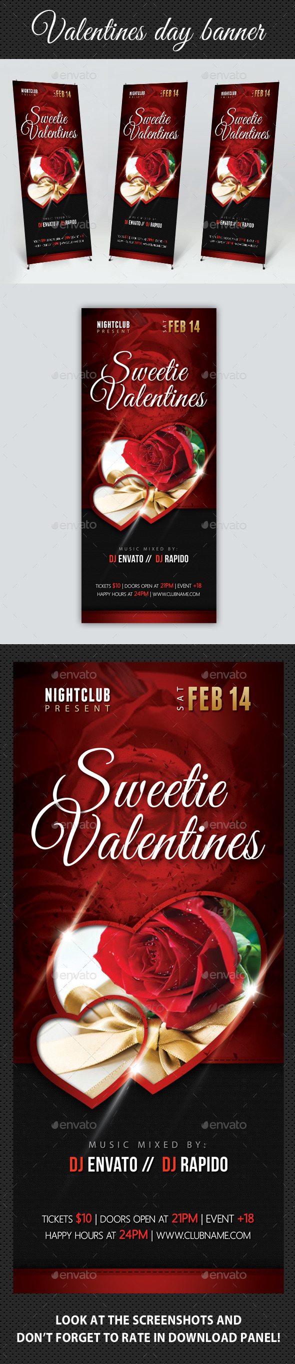GraphicRiver Valentines Day Banner Template 10040611 GraphicRiver Valentines Day Banner Template 10040611
