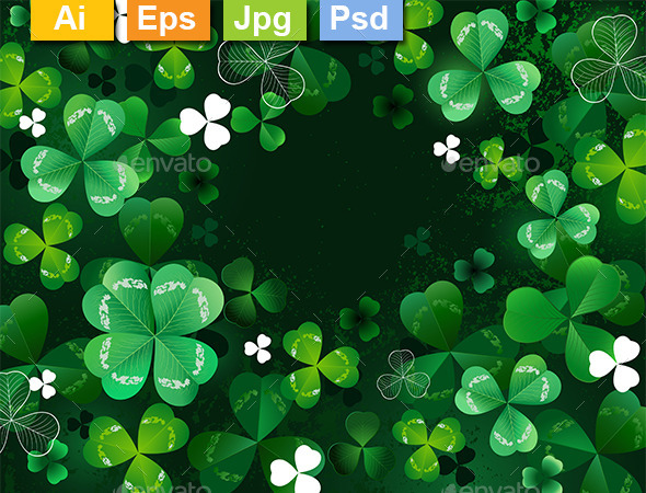 GraphicRiver Background with Shamrock 10041063 GraphicRiver Background with Shamrock 10041063