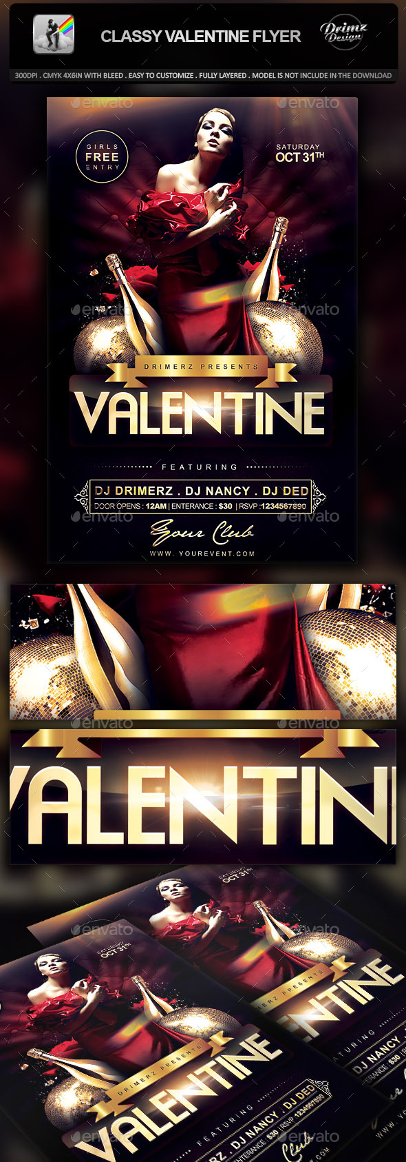 GraphicRiver Classy Valentine Flyer 10041215 GraphicRiver Classy Valentine Flyer 10041215