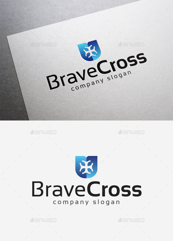 GraphicRiver Brave Cross Logo 10041970 GraphicRiver Brave Cross Logo 10041970