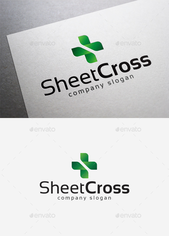 GraphicRiver Sheet Cross Logo 10042126 GraphicRiver Sheet Cross Logo 10042126