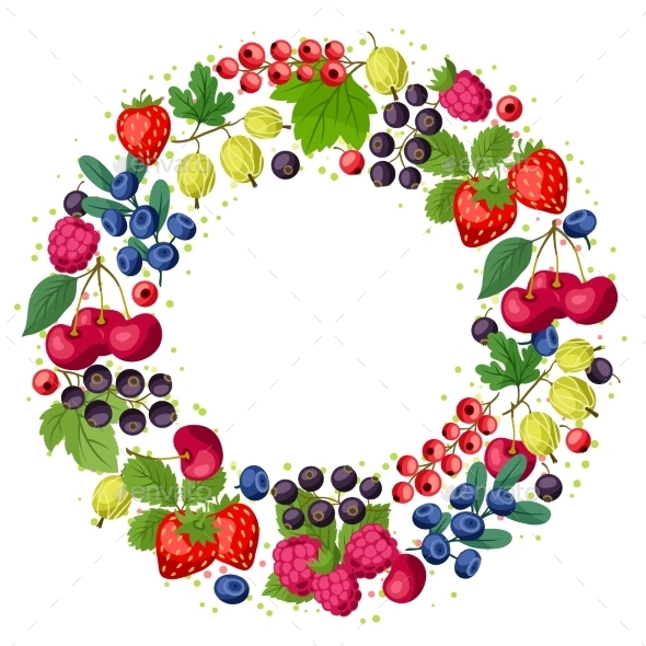 GraphicRiver Berries Frame 10042139 GraphicRiver Berries Frame 10042139