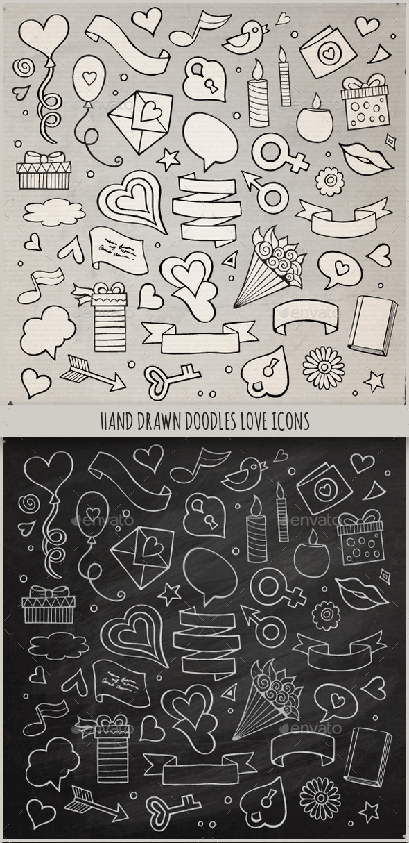 GraphicRiver Hand Drawn Love Doodles Icons 10042371 GraphicRiver Hand Drawn Love Doodles Icons 10042371
