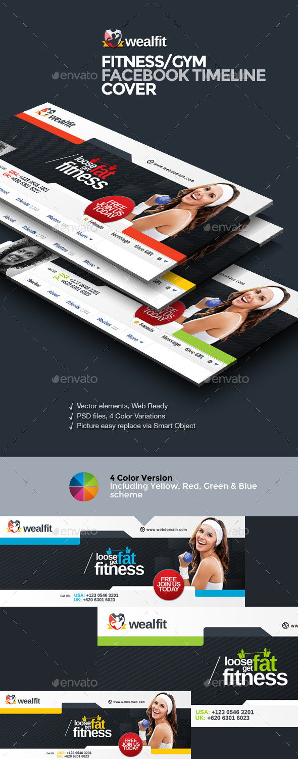 GraphicRiver WealFit Fitness Gym Facebook Timeline Cover 10042377 GraphicRiver WealFit Fitness Gym Facebook Timeline Cover 10042377