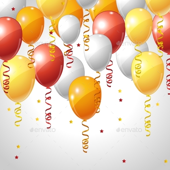 GraphicRiver Background with Balloons and Serpentine 10043046 GraphicRiver Background with Balloons and Serpentine 10043046