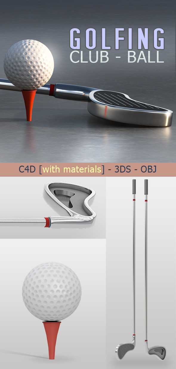 3DOcean Golf Club & Ball 10021481 3DOcean Golf Club & Ball 10021481