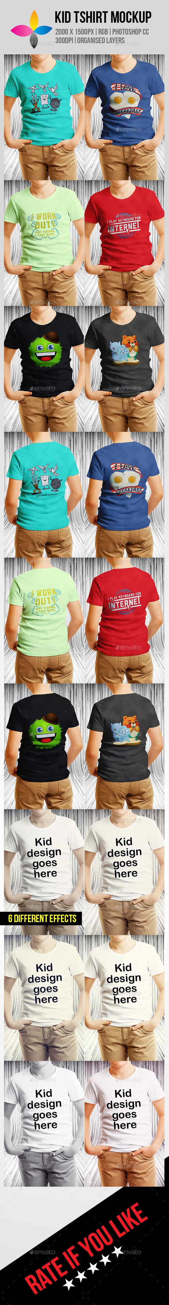 GraphicRiver Kid T-Shirt Mock-Up 10045989 GraphicRiver Kid T-Shirt Mock-Up 10045989