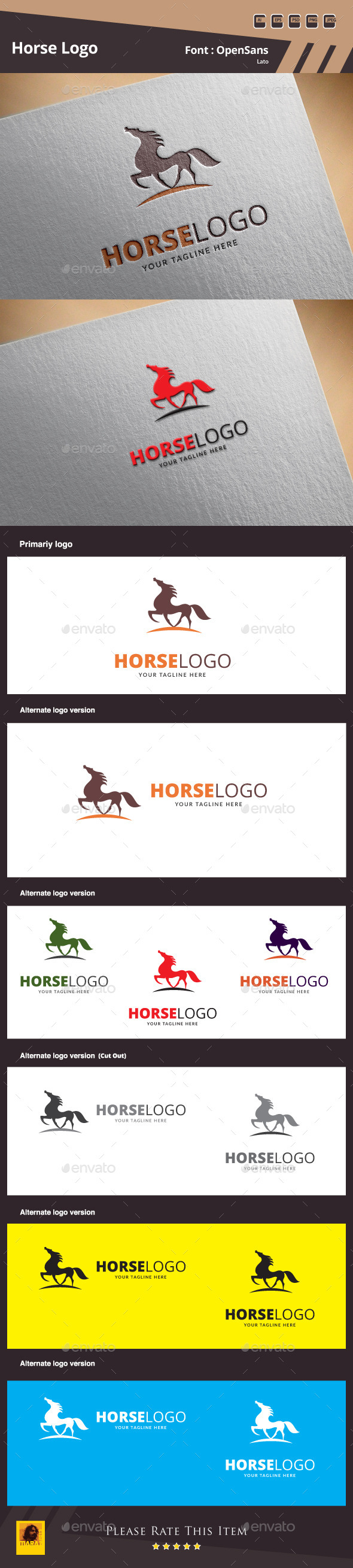 GraphicRiver Horse Logo Template 10046699 GraphicRiver Horse Logo Template 10046699