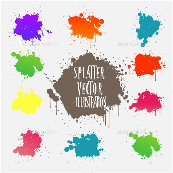 GraphicRiver Splatter Design Element Collection 10047820 GraphicRiver Splatter Design Element Collection 10047820