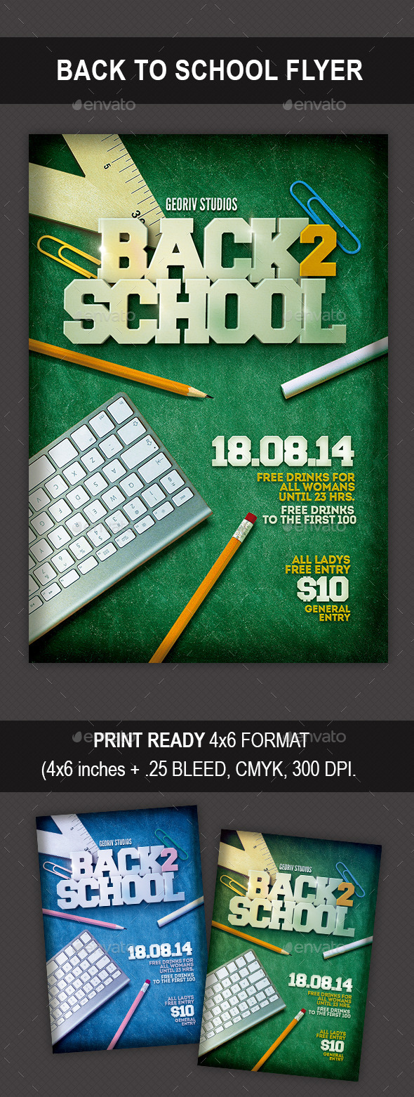 GraphicRiver Back to School Flyer 10047912 GraphicRiver Back to School Flyer 10047912