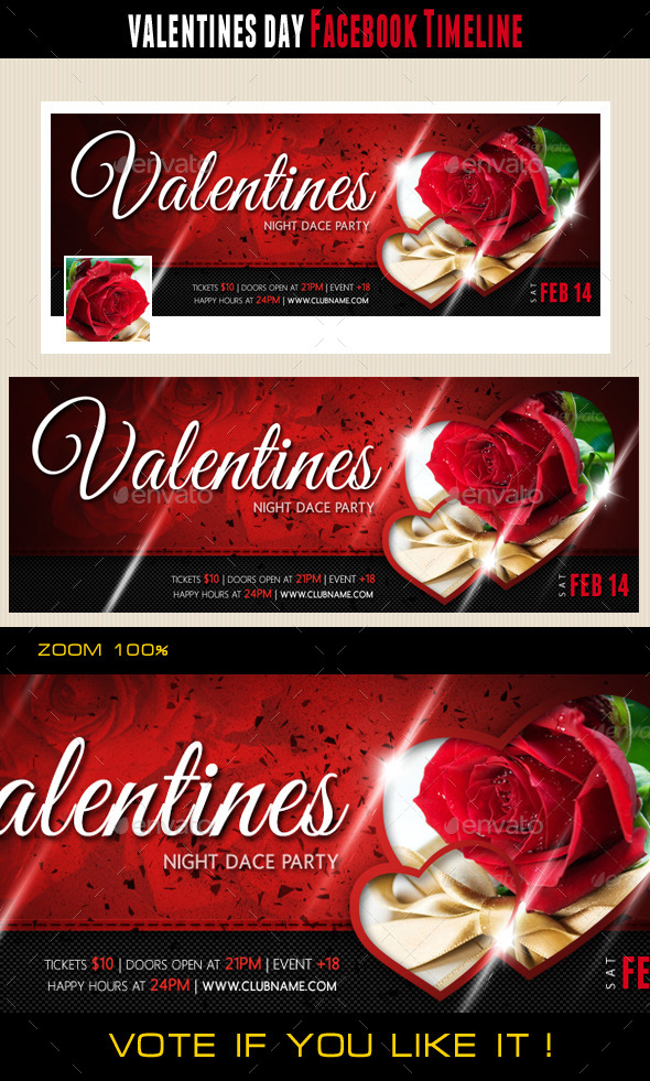 GraphicRiver Valentines Day Facebook Cover 10048016 GraphicRiver Valentines Day Facebook Cover 10048016