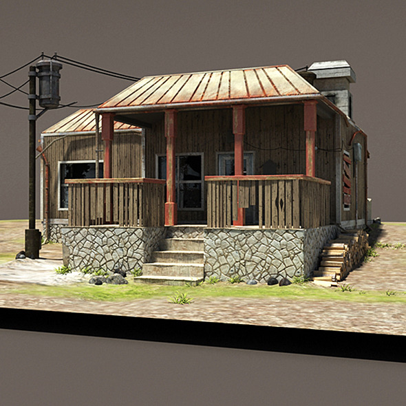 3DOcean Zombie House Post Apocalyptic Ruin 10048050 3DOcean Zombie House Post Apocalyptic Ruin 10048050