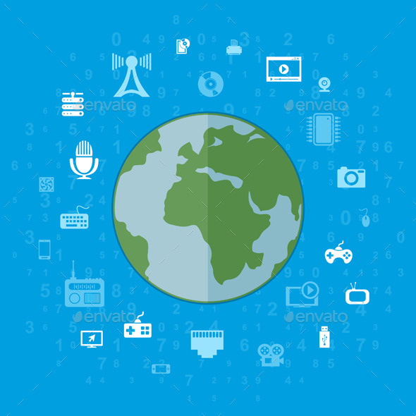 GraphicRiver Communication Planet 10049489 GraphicRiver Communication Planet 10049489