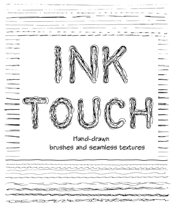 Creative Ink Sketch Lines and Patterns