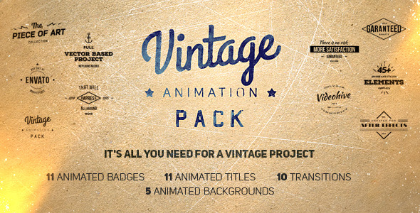Vintage Animation Pack Vintage Animation Pack