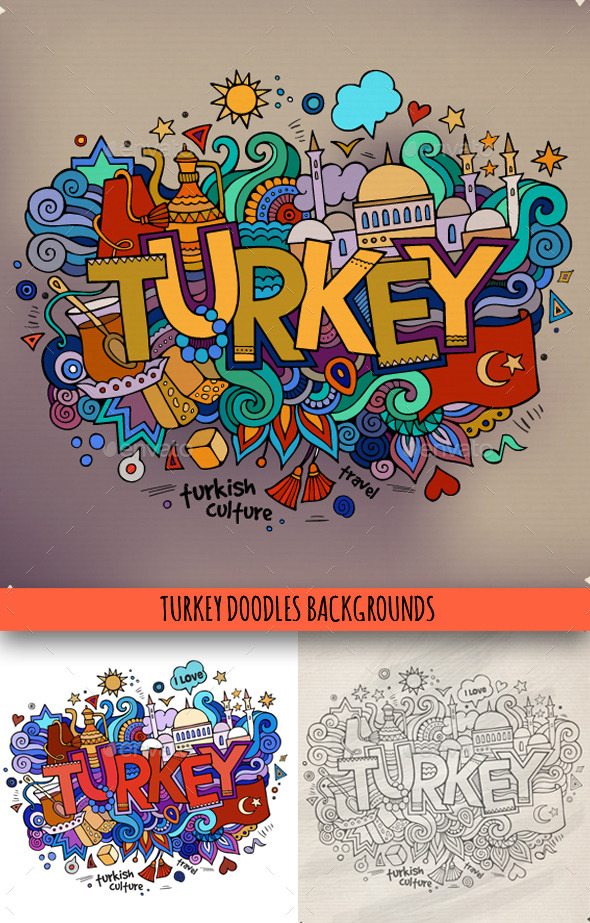 3 Turkey Doodles