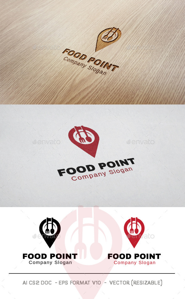 GraphicRiver Food Point V2 Logo 10050859 GraphicRiver Food Point V2 Logo 10050859
