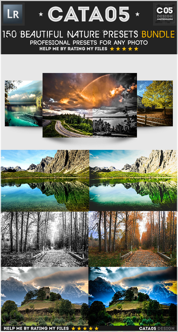 150 Pro Beautiful Nature Presets Bundle 150 Pro Beautiful Nature Presets Bundle