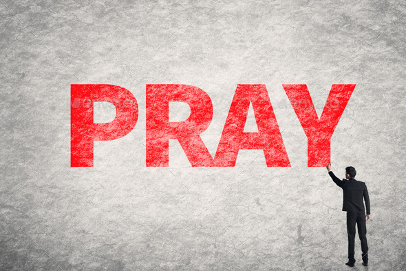 text on wall, Pray (Misc) Photo Download