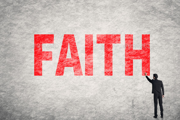 text on wall, Faith (Misc) Photo Download