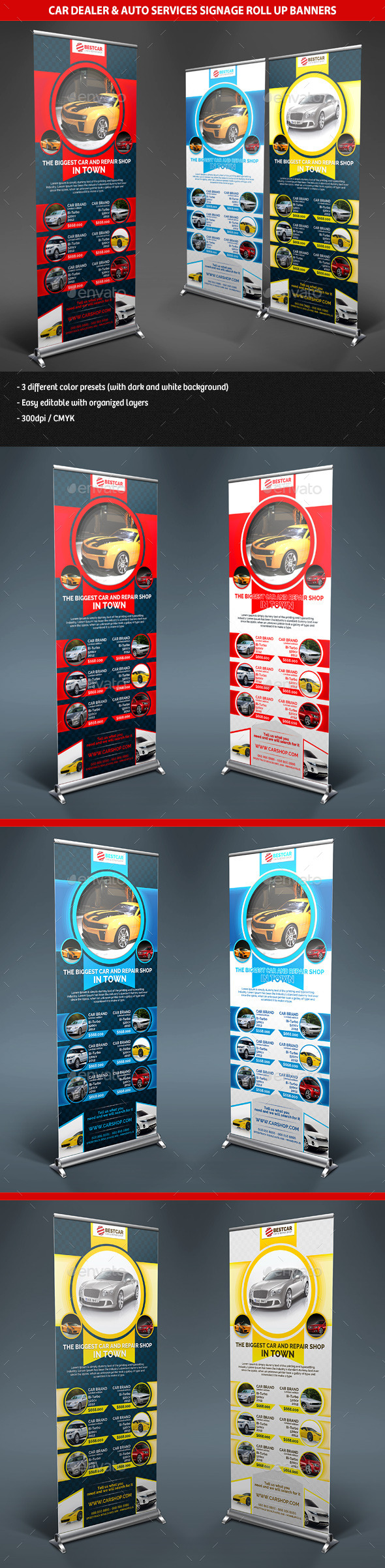 GraphicRiver Car Dealer & Auto Services Signage Roll Up Banners 10051786 GraphicRiver Car Dealer & Auto Services Signage Roll Up Banners 10051786