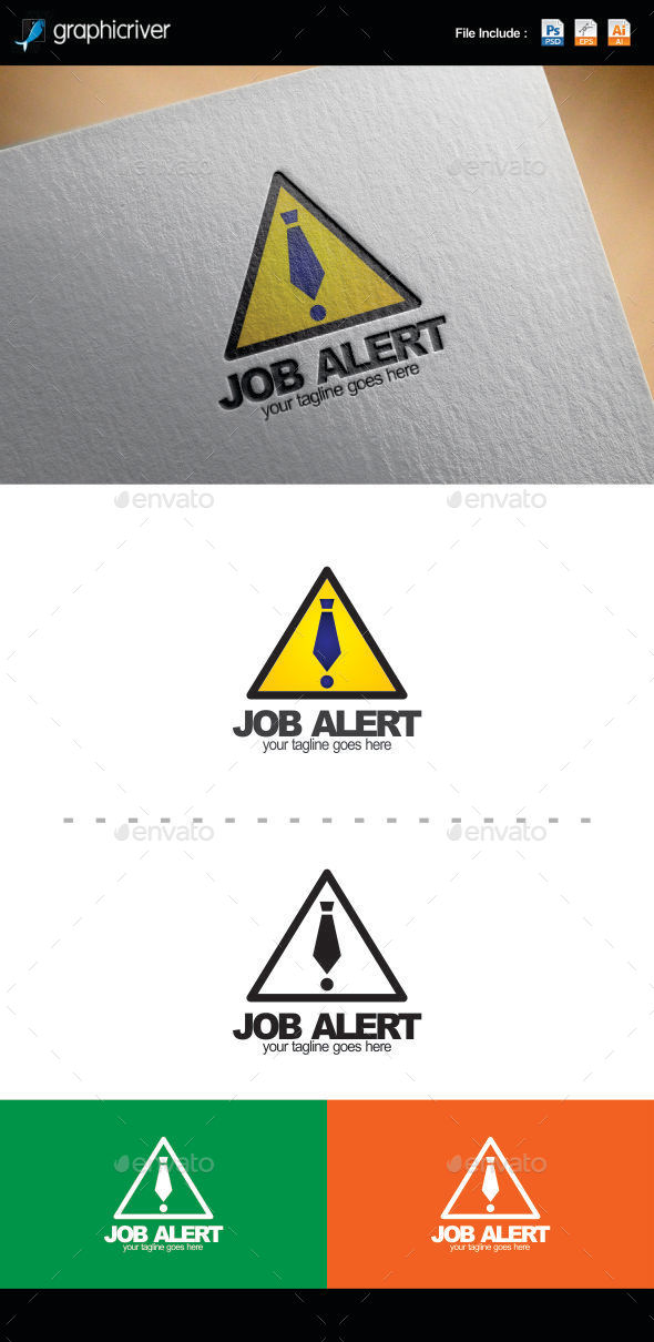 Job Alert Logo Template (Logo Templates)