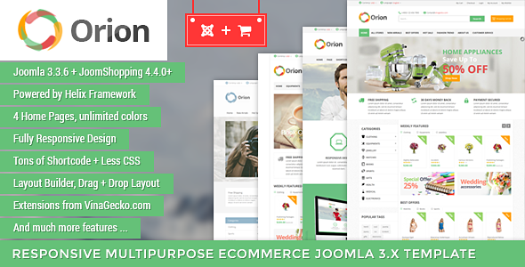 ThemeForest Orion Businesses & e-Commerce Joomla Template 10052554