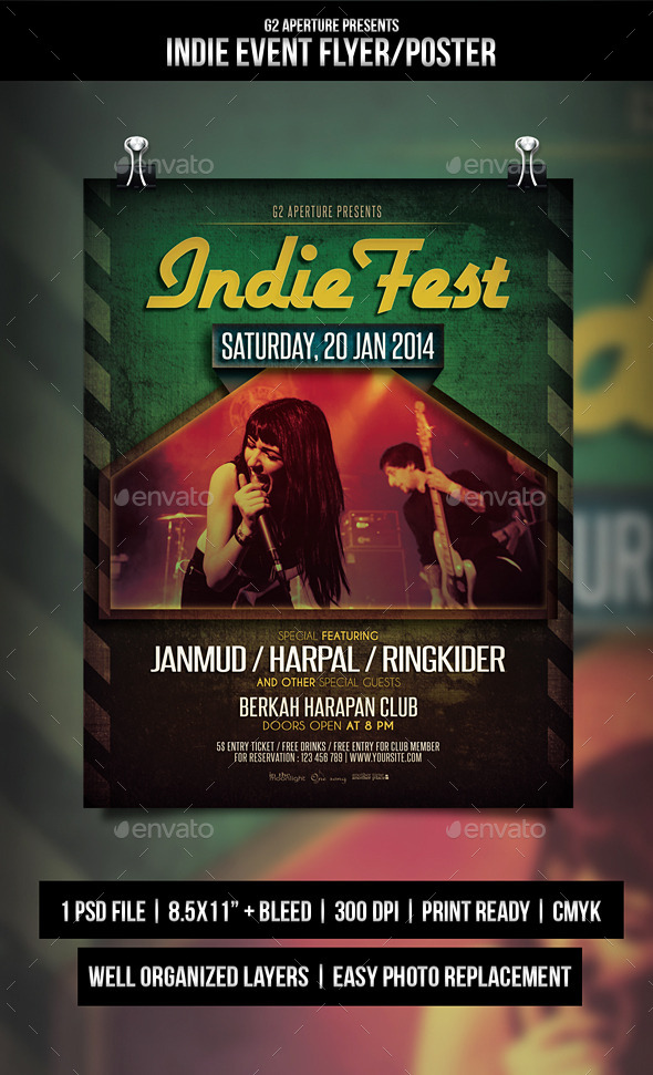 GraphicRiver Indie Event Flyer Poster 10052623 GraphicRiver Indie Event Flyer Poster 10052623