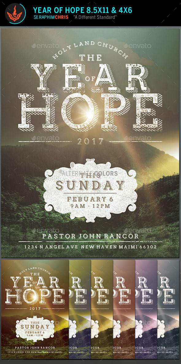 GraphicRiver Year of Hope Rustic Church Flyer Template 10053274 GraphicRiver Year of Hope Rustic Church Flyer Template 10053274