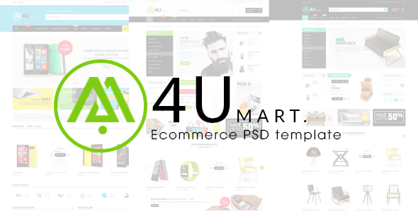 m4u - ecommerce psd template 