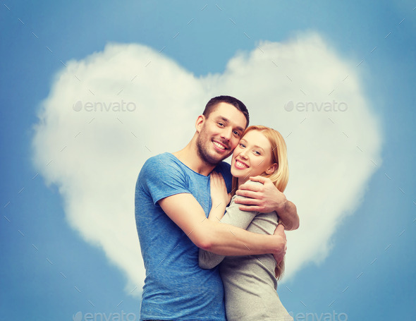 smiling couple hugging (Misc) Photo Download