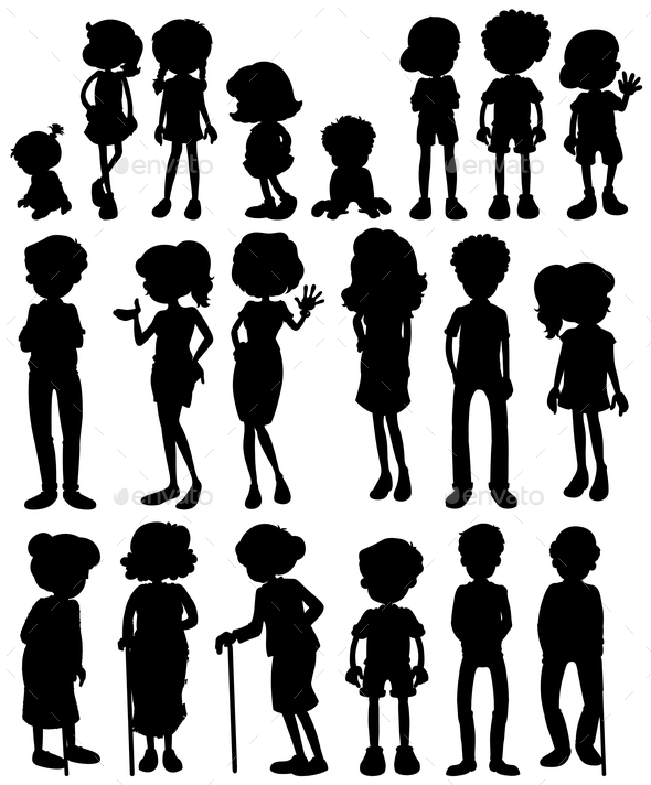 GraphicRiver Silhouette People 10054134 GraphicRiver Silhouette People 10054134