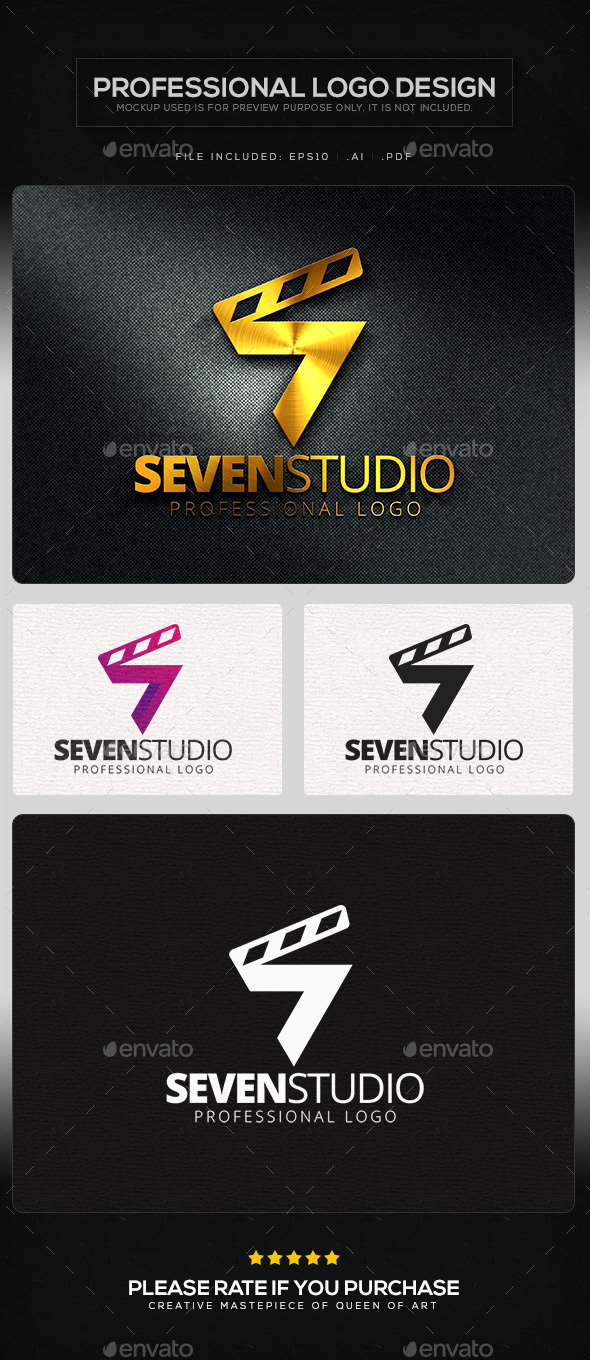 GraphicRiver Seven Studio Logo Template 10054200 GraphicRiver Seven Studio Logo Template 10054200