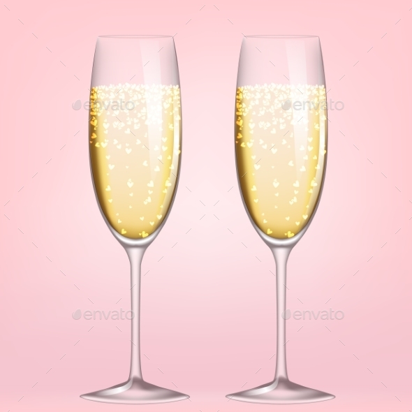GraphicRiver Glasses of Champagne 10055940 GraphicRiver Glasses of Champagne 10055940