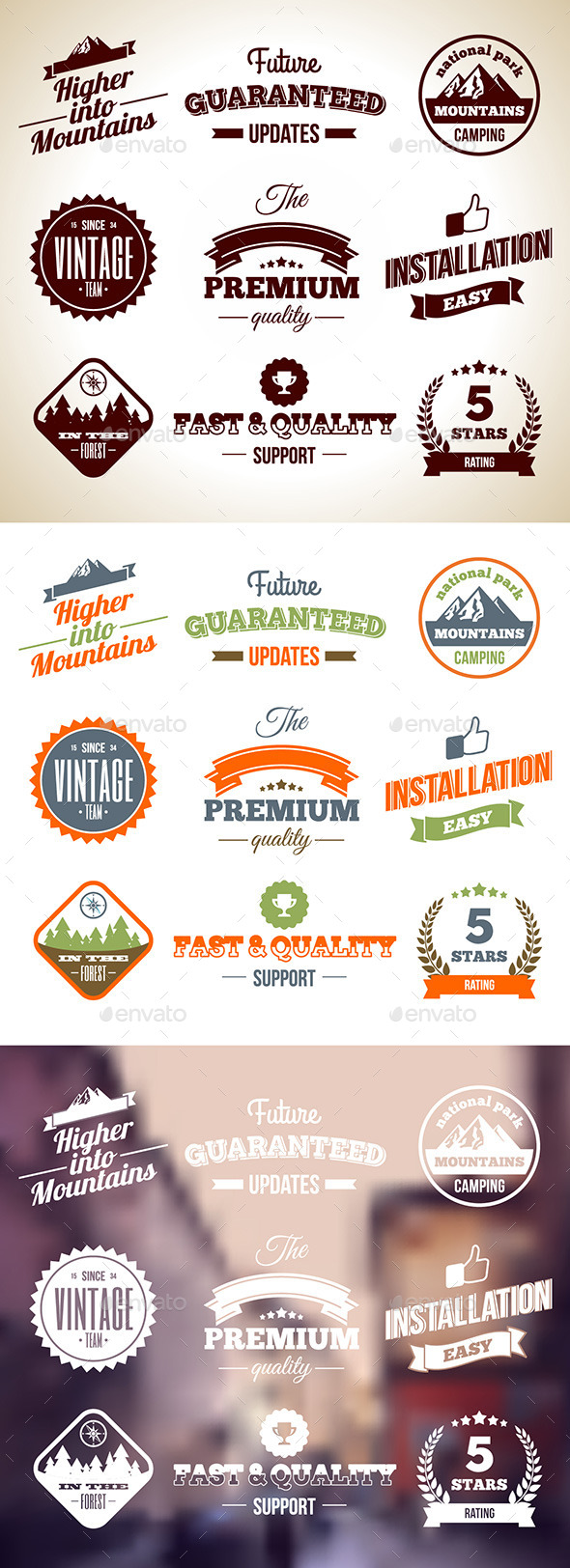 GraphicRiver Vintage Badges Premium labels Hight Quality Design Elements 5922897 GraphicRiver Vintage Badges Premium labels Hight Quality Design Elements 5922897