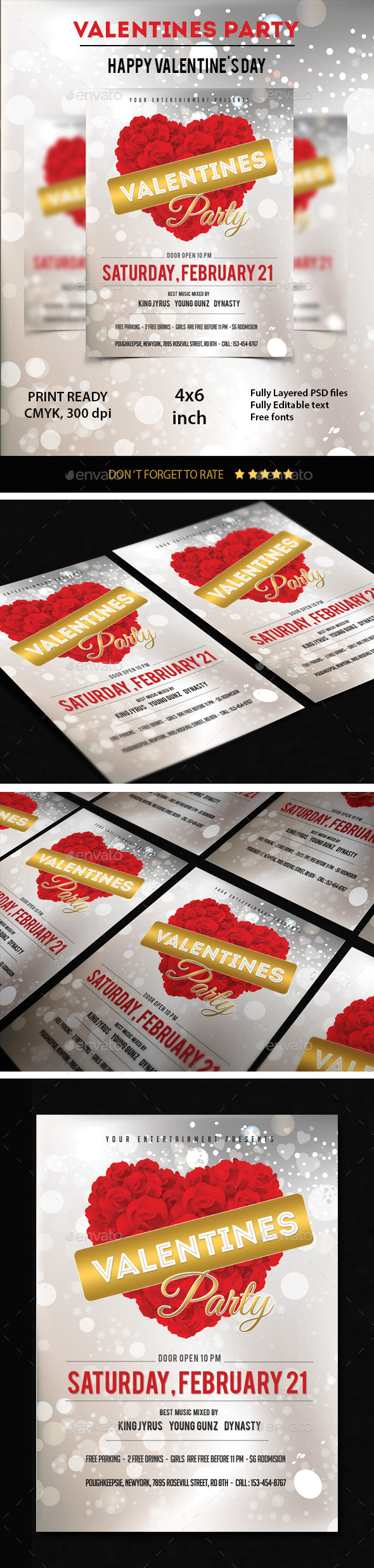 GraphicRiver Valentines Party Flyer 10056386 GraphicRiver Valentines Party Flyer 10056386
