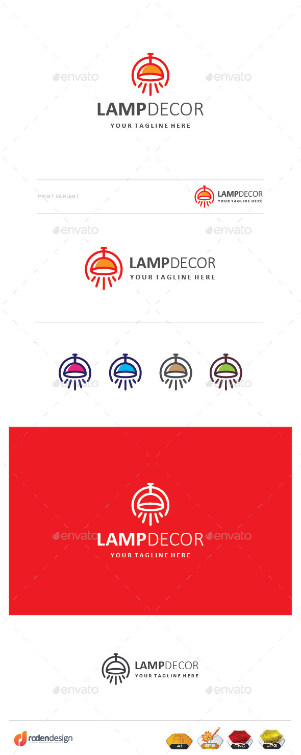 GraphicRiver Lamp Decor Logo 10058108 GraphicRiver Lamp Decor Logo 10058108