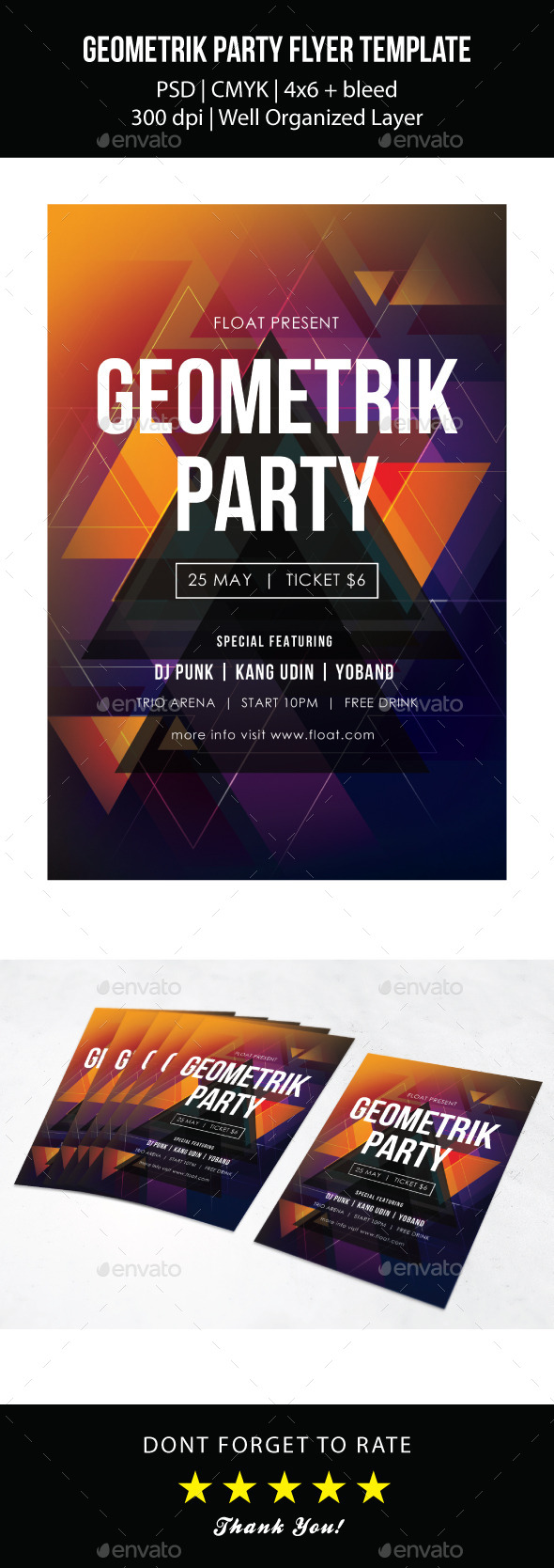 Geometrik Party Flyer Template Geometrik Party Flyer Template
