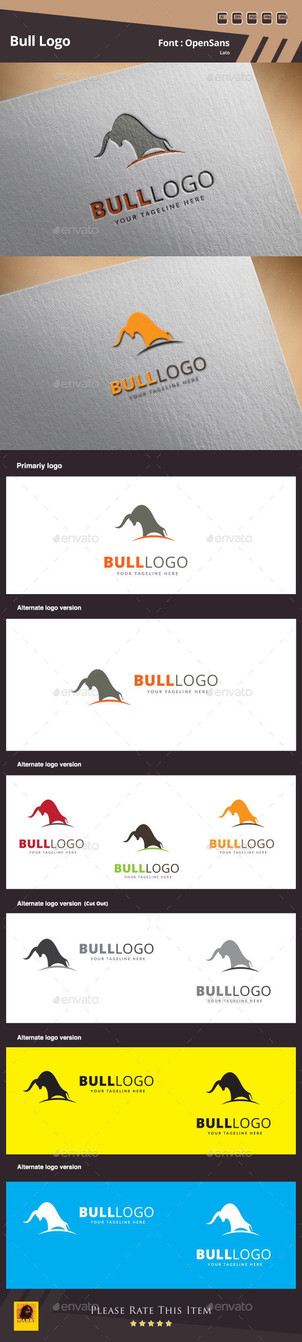 Bull Logo Template