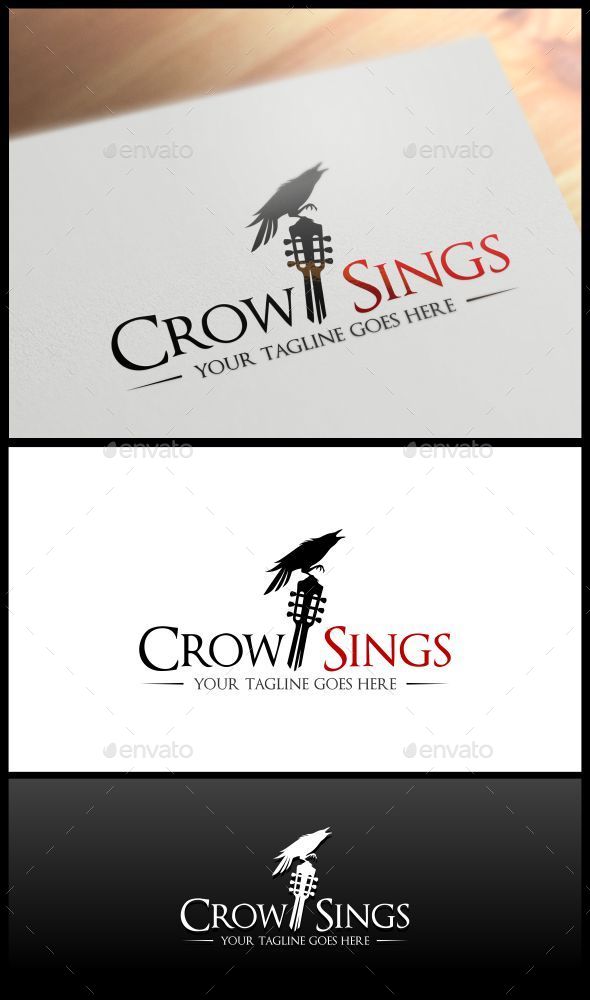 GraphicRiver Crow Sings Logo Template 10060384 GraphicRiver Crow Sings Logo Template 10060384