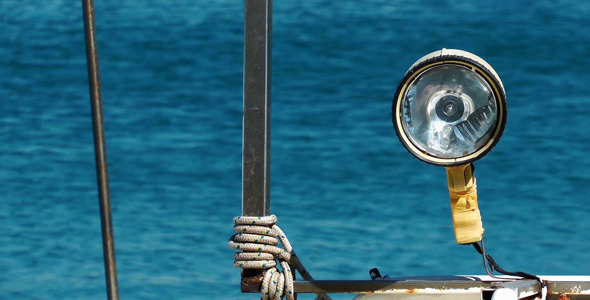 Lamp on Fishing Boat Lamp on Fishing Boat